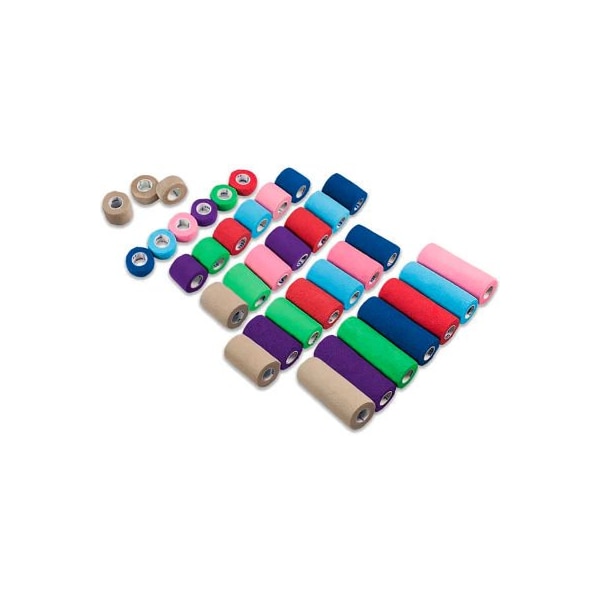 Dynarex Dynarex Sensi Wrap Self Adherent Bandage Rolls W/o Rubber Latex, 4inW x 5 yards, 18 Pcs 3190 - main